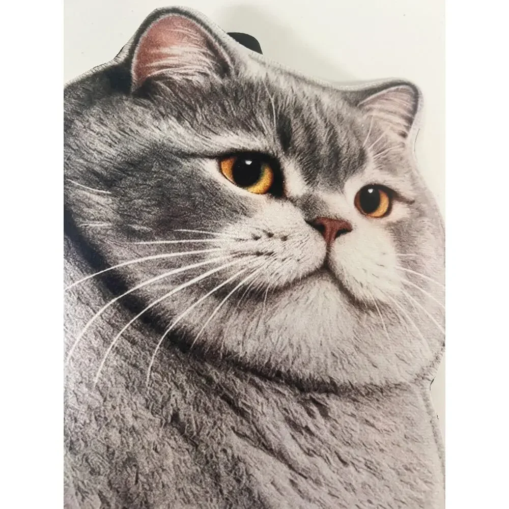 Realistic Cat Shaped Anti-Slip Floor Mat Soft Plush Home Decor Carpet